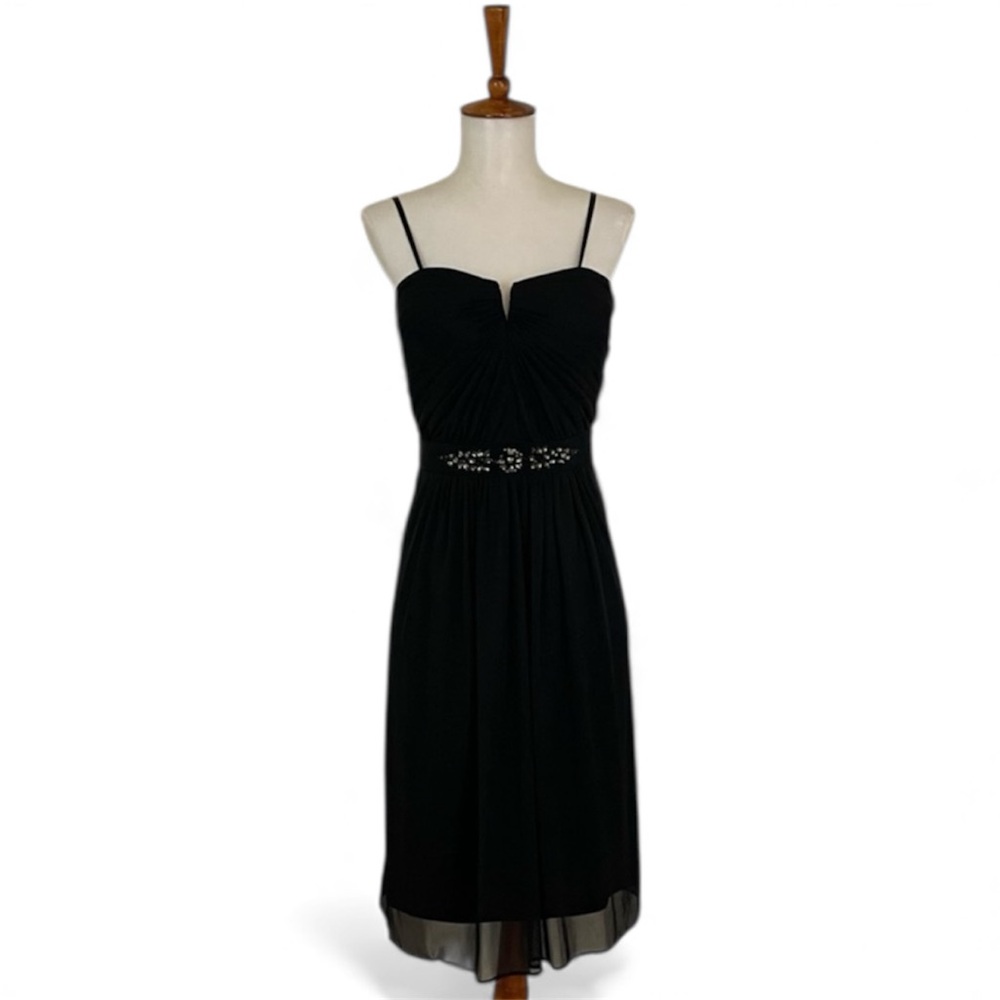 Adrianna‎ Papell Black Dress Women’s 12 Sleeveless Sweetheart Empire Waist